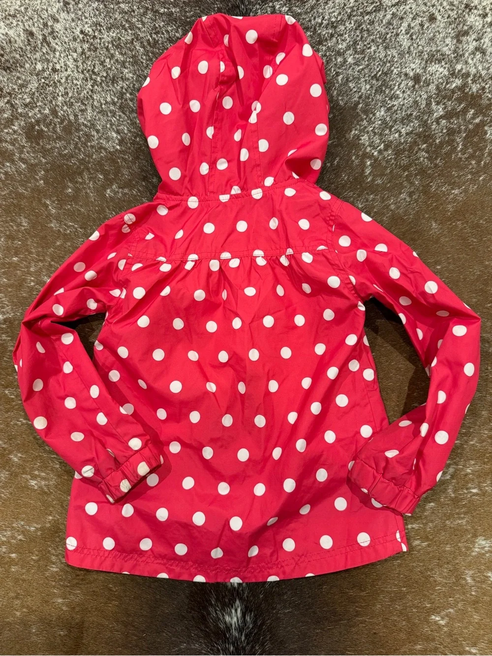Circo Size 5T Pink Polka Dot Hooded Raincoat